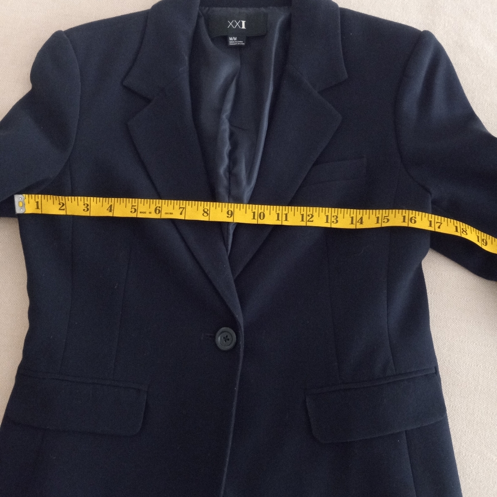 Forever 21 Cropped Navy Jacket - Picture 6 of 8